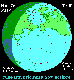 Animation of the Eclipse in 2012